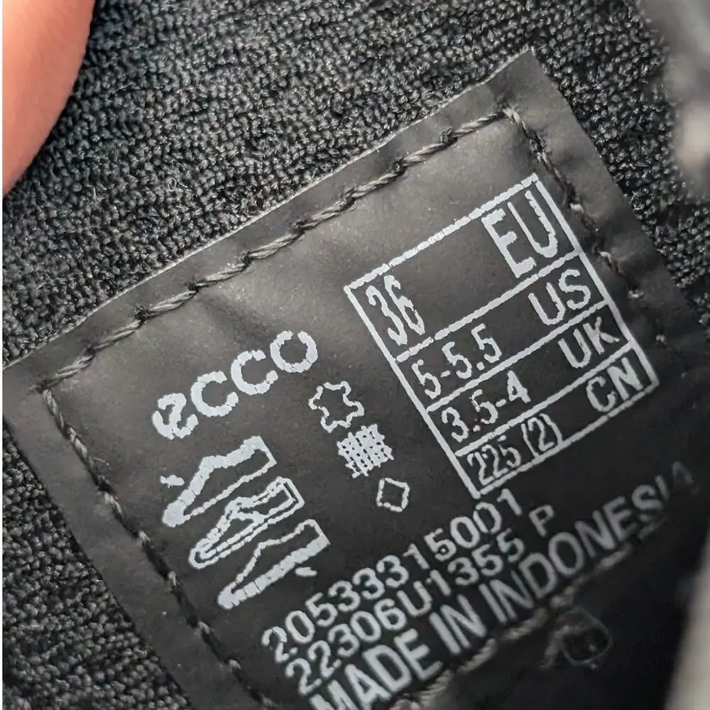 Ecco Soft 9 Classic Chelsea Boots Sneakers Women's Suede Black Size US5.5 EU36